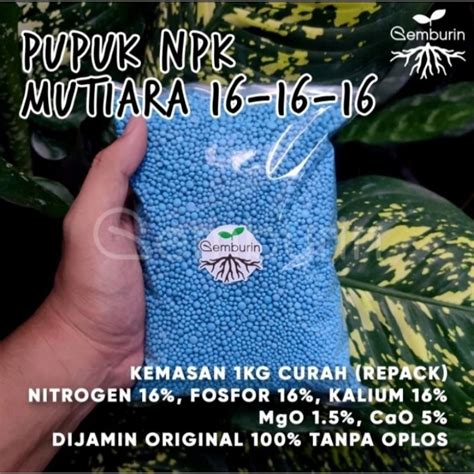 Jual Pupuk Npk Mutiara Kemasan Repack Gram Shopee Indonesia