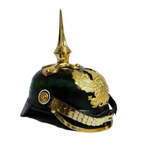 CASQUE PRUSSIEN DE qualité d officier impérial Pickelhaube en cuir