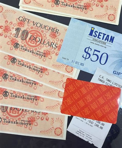 Takasimaya Isetan Tangs Voucher 5 OFF Tickets Vouchers Vouchers On