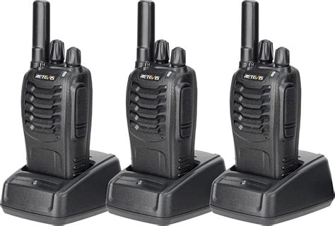 Retevis H Walkie Talkies Recargable Radios De V As De Largo