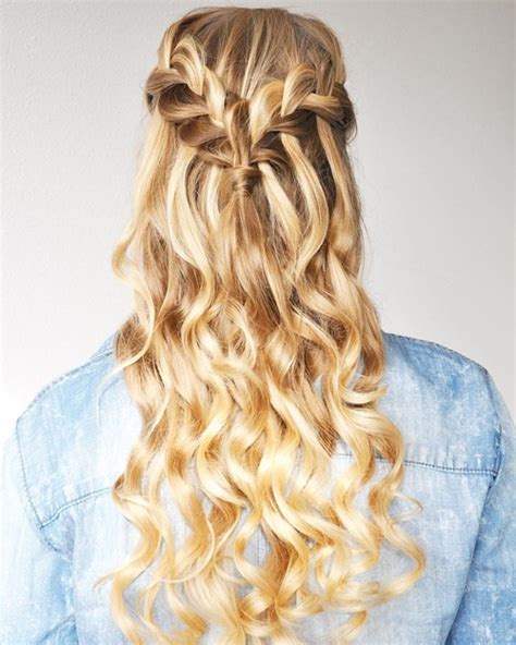 20 Pretty Cute Waterfall Hairstyles For Girls Pretty Designs