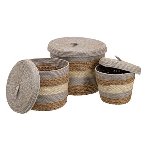 Sansibar Home Tlg Korb Set Aus Jute Wayfair De