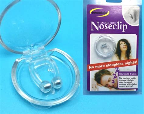 Silicone Magnetic Anti Snore Stop Snoring Nose Clip Sleep Tray Sleeping