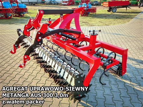 Nowy Agregat Talerzowy Siewny Brona Hydropack Packer Rura Raty Metanga