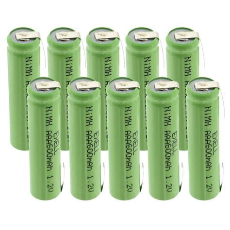 10x Exell 1 2v Nimh Aaa 600mah Rechargeable Batteries W Tabs Fast Usa Ship