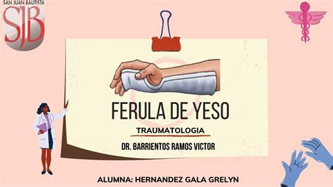 Como Realizar Una Ferula De Yeso Traumatologia Youtube