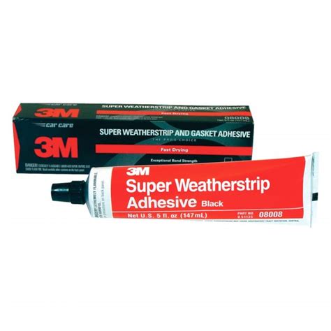 3m® 8008 5 Oz Tube Black 3m™ Super Weatherstrip Adhesive