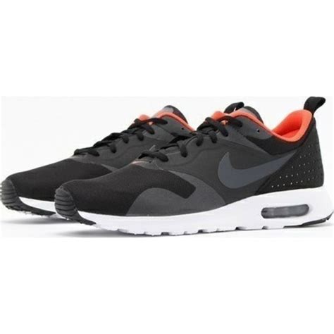 Nike Air Max Tavas Black Dark Grey Crimson Shoes For Man And Women