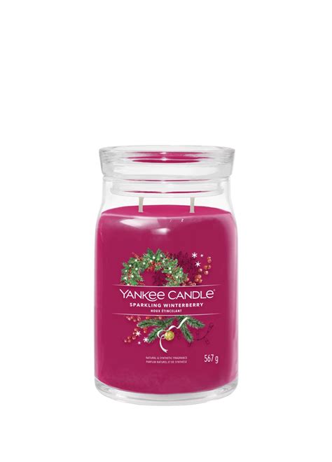 Yankee Candle Sparkling Winterberry Kırmızı Fresh Kokılu Mum 567 G