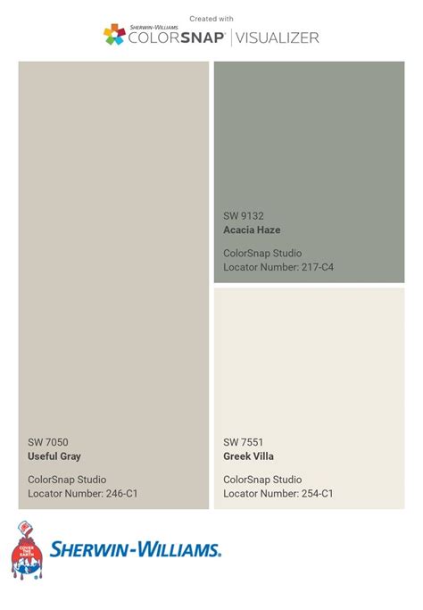 Sherwin Williams Color Palette For Exterior Paint Gray And White