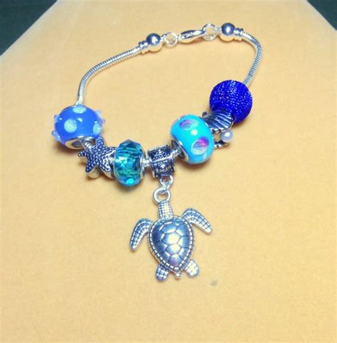 Sea Turtle Pandora Starter Charm Bracelet Add By Designsbysheri