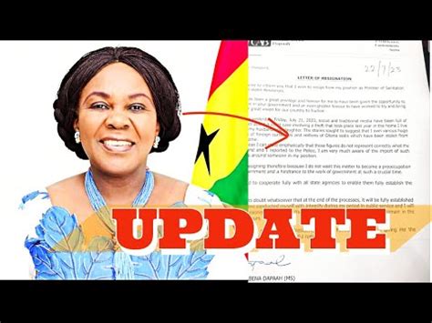 Cecilia Dapaah The Sanitation Minister Resigns Ahead Of Investigation