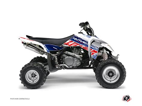 Suzuki 450 LTR ATV Eraser Graphic Kit Blue Red Kutvek Kit Graphik