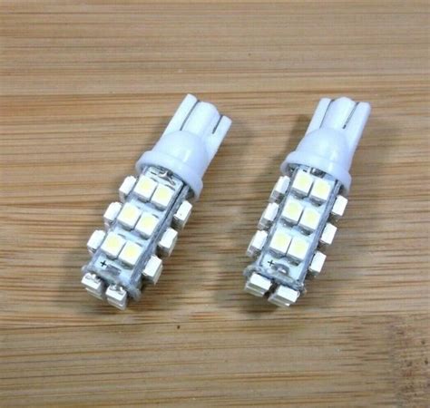 2 Bbt Super Bright 12 Volt 28 White Led T10 Wedge Rv Light Bulbs Ebay