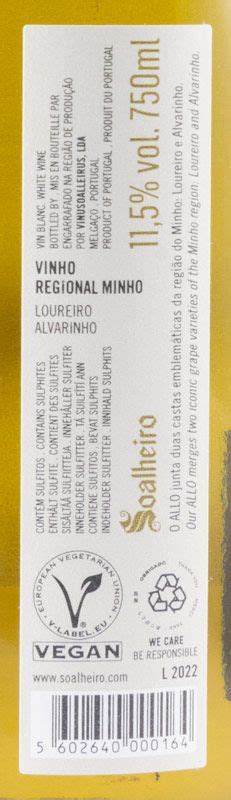 2022 Soalheiro Allo Alvarinho Loureiro Branco