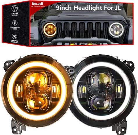 Amazon For Je Ep JL Headlight And Fog Lights 2023 Upgraded 9