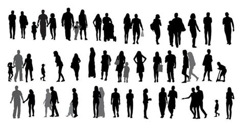 People Silhouette Vector Art, Icons, and Graphics for Free Download