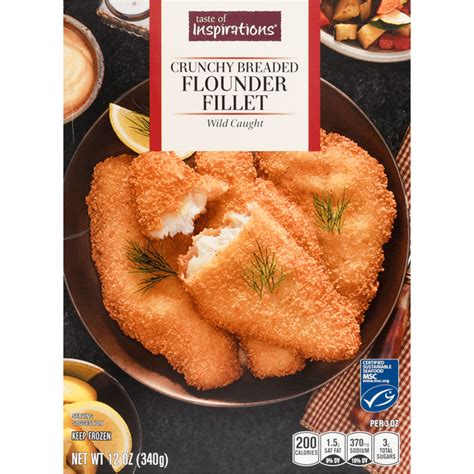 Taste Of Inspirations Flounder Fillet Crunchy Breaded Wild Caught 12 Oz Delivery Or Pickup