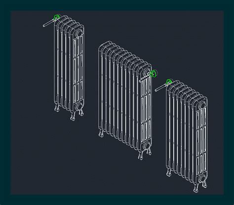 3D Heizkörper in AutoCAD CAD Bibliothek