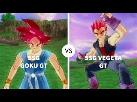 SSG GT Goku VS SSG GT Vegeta Dragon Ball Z Budokai Tenkaichi 4 Very