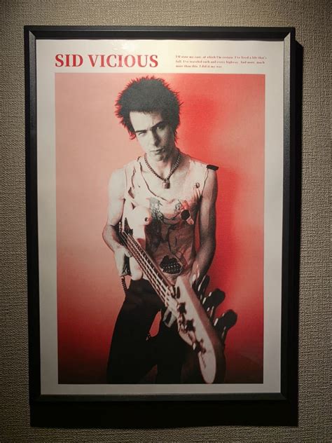 Yahoo オークション SEX PISTOLS SID VICIOUS A4 ポスター 額付き 送