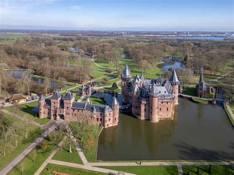 Castle De Haar Or Kasteel De Haar In Utrecht Netherlands Amazing Drone