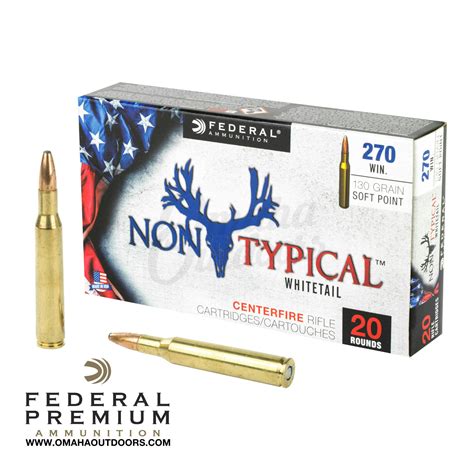 Federal Non Typical 270 Win 130 Grain Soft Point Ammo 20 Round Box