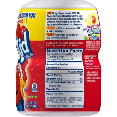 Kool Aid Sugar Sweetened Cherry Powdered Drink Mix 19 Oz Instacart