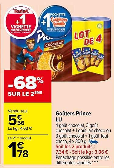 Promo Go Ters Prince Lu Chez Carrefour Market Icatalogue Fr