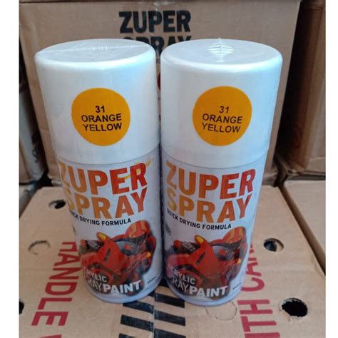 Zuper Spray Paint Pilok Pilox Warna P Orange Yellow Cc Ml