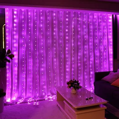 Amazon HXWEIYE 300LED Fairy Curtain Lights For Bedroom Warm White