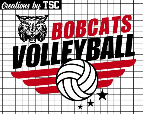 Bobcat Volleyball Digital Download Png Sublimation Ready Etsy