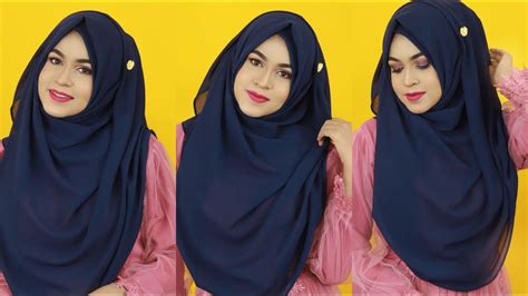 Most Requested Without Inner Cap Chiffon Georgette Hijab Style Muna