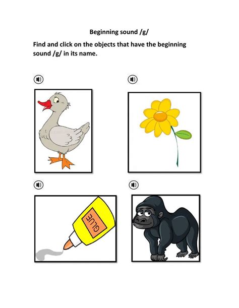 Beginning Sounds F G H Worksheets Worksheetscity