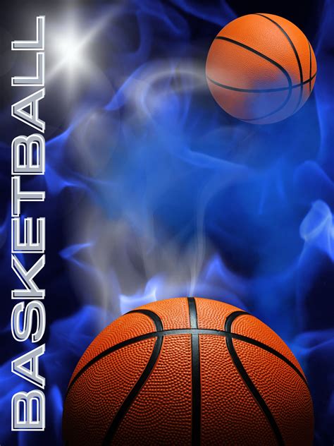 Basketball Fire 6 Digital Backgrounds 18 X 24 Inch 300 - Etsy