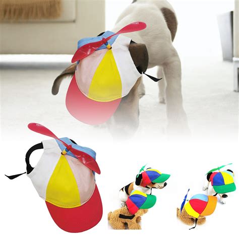 Dog Hats with Funny Propeller, Size and Rope Double Adjustment Pet Hats ...