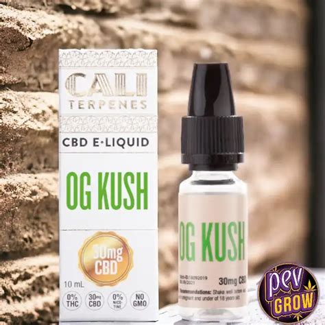 E Liquid CBD OG Kush Compra Líquido para Vapear CBD Cali Terpenes PEV