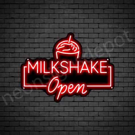 Milkshake V2 Neon Sign Neon Signs Depot