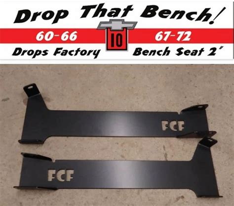 60 66 67 72 C10 Bench Seat Lowering Brackets