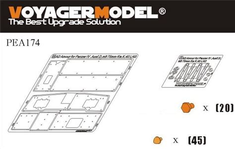 Voyager Model PEA174 WWII German Pz Kpfw IV Ausf D Mit 75mm Kw K 40 L