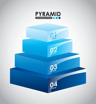 infografis piramida ilustrasi stok  gambar  bagan