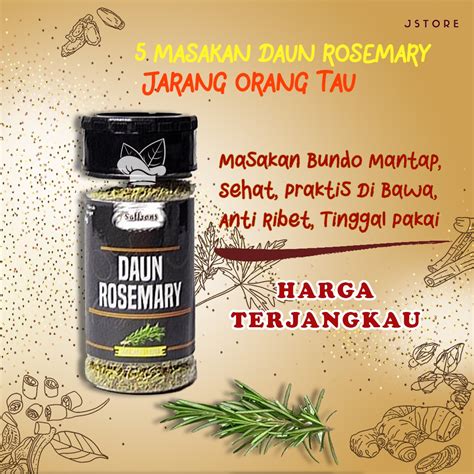 Jual Daun Rosemary Kering Bumbu Masak Dapur Bumbu Rempah Herbal