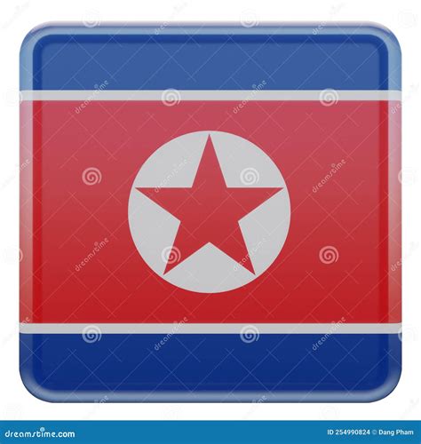 Bandera De Corea Del Norte 3d Stock de ilustración Ilustración de