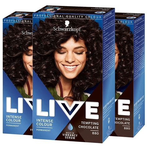 Schwarzkopf Live Intense 880 Tempting Chocolate Permanent Hair Dye