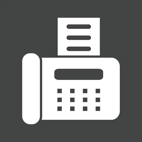 Fax Machine Glyph Inverted Icon 14287389 Vector Art At Vecteezy