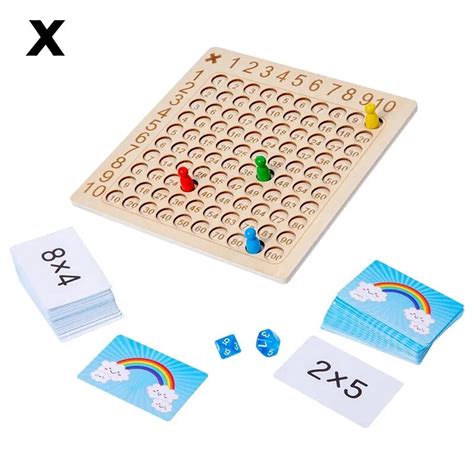 Jogo De Tabuleiro De Madeira Montessori Para Multiplica O Brinquedos