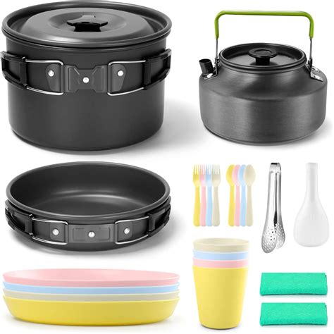 Odoland Couverts De Camping Cooker Kit De Cuisine En Camping Pcs