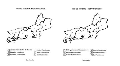 Mapas Mesorregi Es Do Rio De Janeiro Para Colorir