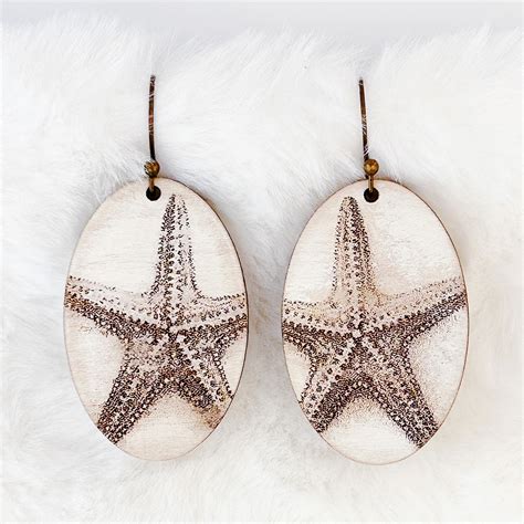 Summer Starfish Beach Earrings – Glowforge Shop