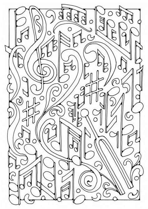 Treble Clef Coloring Page